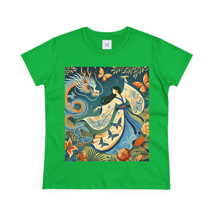 Fairy Waltz in the Butterfly Garden Cotton Tee
