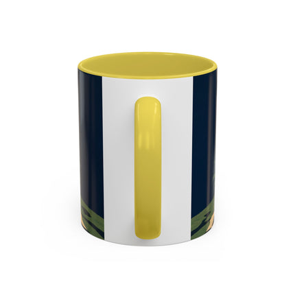 🌼🧡 The Midnight Floral Masquerade Colorful Mug – Art Deco Fashion Fantasy