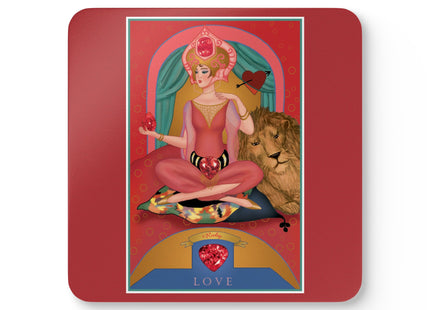 Cancer Zodiac Design – July & Ruby by Sofia Chiostri | Corkwood Coaster Set