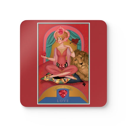 Cancer Zodiac Design – July & Ruby by Sofia Chiostri | Corkwood Coaster Set