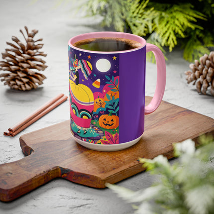 🌙🎃 The Lady Of Moonbeam Hollow Colorful Mug – Whimsical Halloween Charm