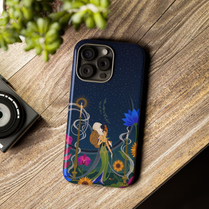 🌙🕯️ The Lady Of The Midnight Garden Phone Case – Art Deco Nocturne