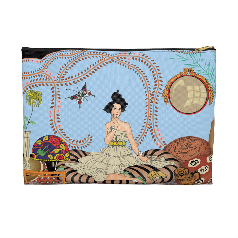 Midnight In The Fashionable Apartment Accessory Pouch – Art Deco Design Inspired By George Barbier