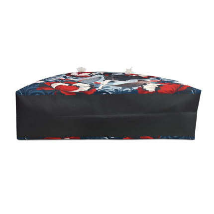 ❤️🌺 The Scarlet Blossom Dancer Weekender Bag – Art Deco Fashion Whimsy