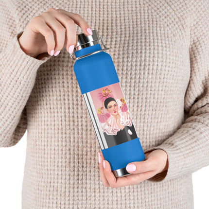 Pierrot & Fairies Dressed in Pink by Sofia Chiostri Copper Vacuum Insulated Bottle, 22oz