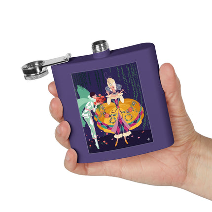 Enchanted Courtship Flask – Whimsical Elegance & Floral Romance