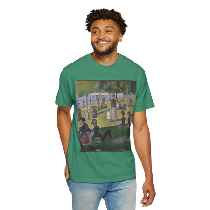 A Sunday on La Grande Jatte by Georges Seurat Unisex Garment-Dyed T-shirt