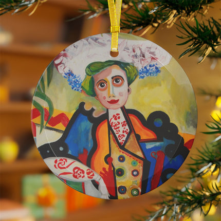 A Mulher by Amadeo de Souza-Carosa Glass Ornament