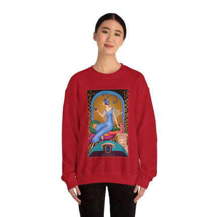 September & Sapphire (from the Gem Series) by Sofia Chiostri Heavy Blend™ Crewneck Sweatshirt
