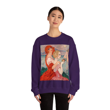 Sur la Route d'Anacapri by Gerda Wegener Heavy Blend™ Crewneck Sweatshirt