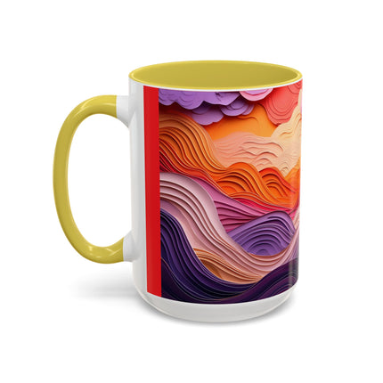 Dramatic Sunset Sky Colorful Mugs (11oz, 15oz)