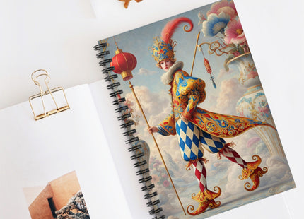 The Ornamental Jester Spiral Notebook - Ruled Line