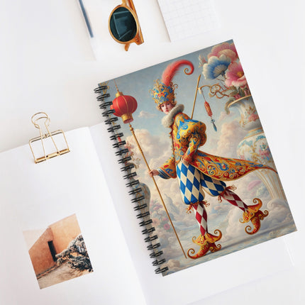 The Ornamental Jester Spiral Notebook - Ruled Line