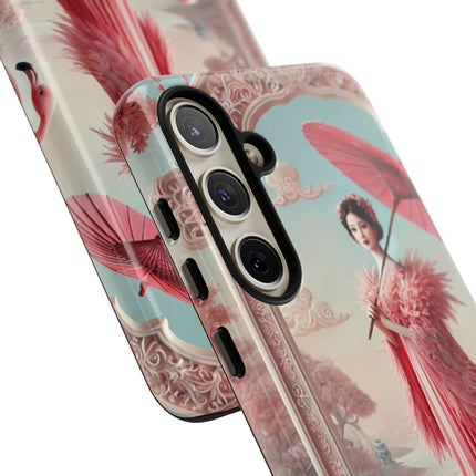 Petals, Porcelain, and Flamingos Phone Cases