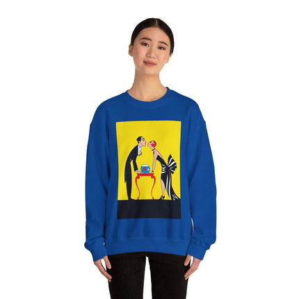 A Moment of Elegance: A Passionate Embrace Amidst Golden Splendor Heavy Blend™ Crewneck Sweatshirt