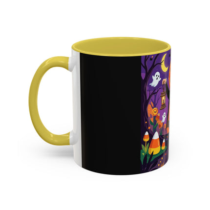 🎃🏮 The Pumpkin Gentleman's Moonlit Stroll Colorful Mug – Whimsical Halloween Charm