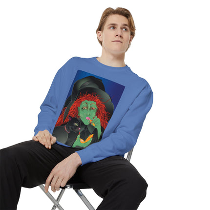 Mirror, Mirror A Witch's Touch Unisex Garment-Dyed Sweatshirt