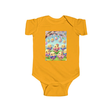 Easter Chicks and Springtime Wishes Infant Fine Jersey Bodysuit