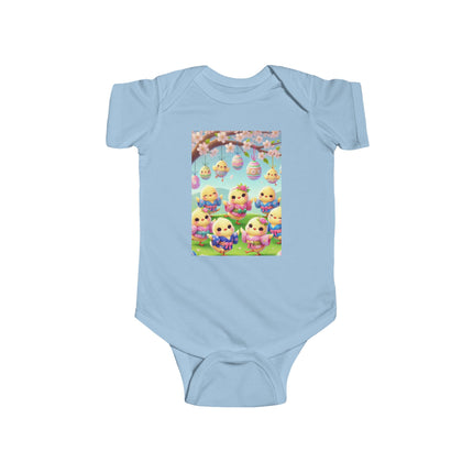 Easter Chicks and Springtime Wishes Infant Fine Jersey Bodysuit