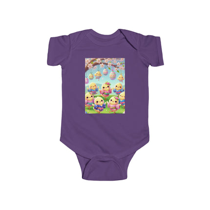 Easter Chicks and Springtime Wishes Infant Fine Jersey Bodysuit