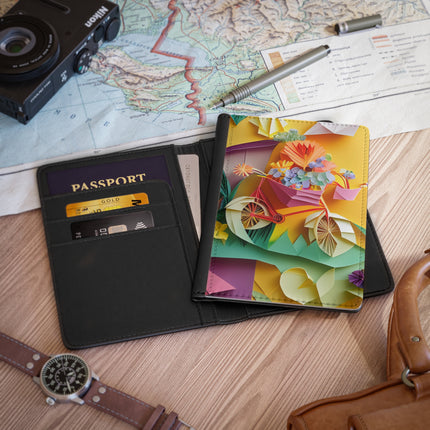 Origami Bicycle Passport Cover