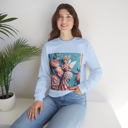 Peony Fairy Unisex Heavy Blend™ Crewneck Sweatshirt