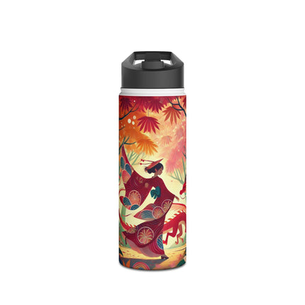 The Dragon Fairy’s Dance Stainless Steel Water Bottle, Standard Lid