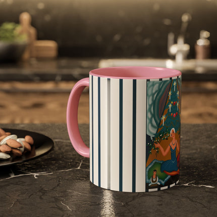 Art Deco Christmas Elegance Colorful Mugs (11oz, 15oz)
