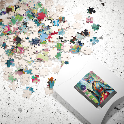 Cyberpunk Geisha Puzzle (110, 252, 520, 1014-piece)