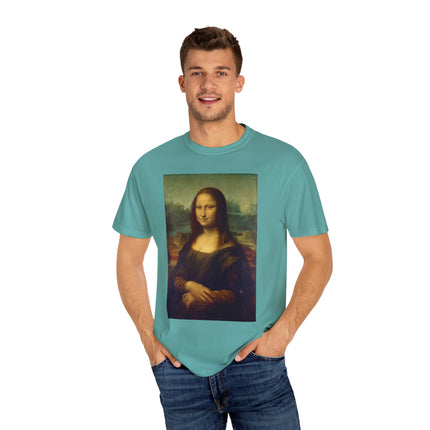 Mona Lisa by Leonardo da Vinci Unisex Garment-Dyed T-shirt