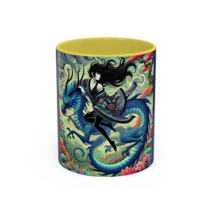 Mystic Guardian of the Sky Light Colorful Mugs (11oz, 15oz)