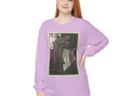 L’écran by Fernand Siméon Garment-dyed Long Sleeve T-Shirt