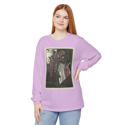 L’écran by Fernand Siméon Garment-dyed Long Sleeve T-Shirt