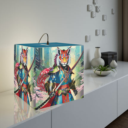 Cyberpunk Samurai Light Cube Lamp