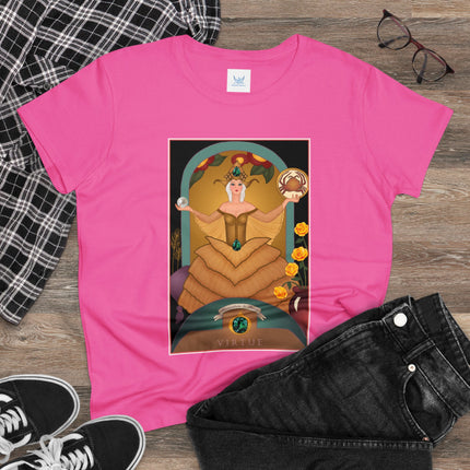 June & Pearl, Alexandrite (from the Gem Series) by Sofia Chiostri Women's Midweight Cotton Tee