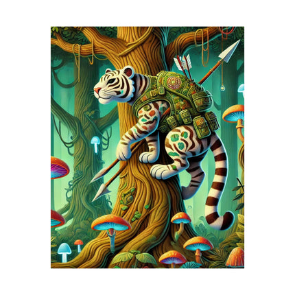 🐅🌿 Silent Stripes Matte Vertical Poster – Mystery, Stealth & Jungle Majesty