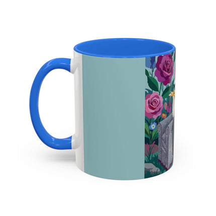 The Lady Of The Garden Tea Colorful Mugs – Art Deco Floral Elegance