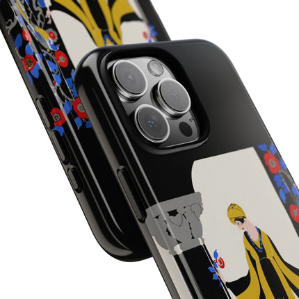 Art Deco Flapper in Yellow Robe Phone Case – Elegant Glamour & Exotic Charm
