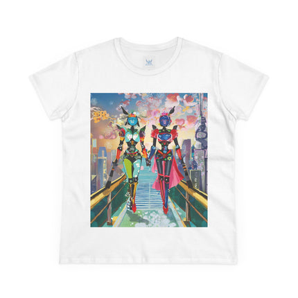 Cyber Punk Robot Models Cotton Tee