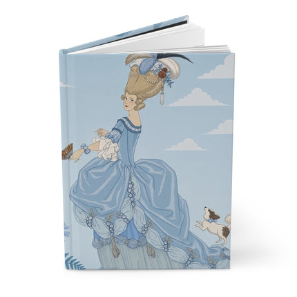 🩵🌸 The Lady Of The Blue Rose Garden Hardcover Journal – Classical Floral Elegance