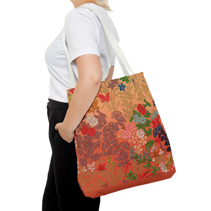 Japanese Flower Pattern by G.A. Audsley Tote Bag (AOP)