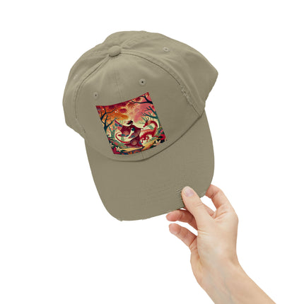 The Dragon Fairy’s Dance Unisex Distressed Cap