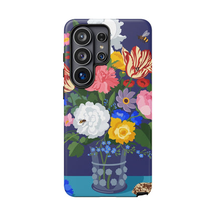 Midnight Floral Bouquet Phone Case – Vibrant Blooms & Enchanted Garden