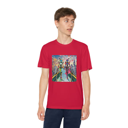 Cyber Punk Robot Models Youth Competitor Tee