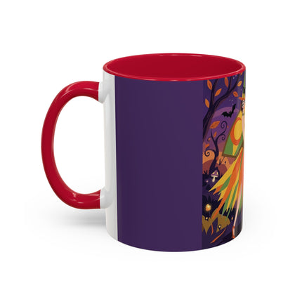 🎃🧙 The Witch Of Jack-O'-Lantern Hollow Colorful Mug – Whimsical Halloween Charm