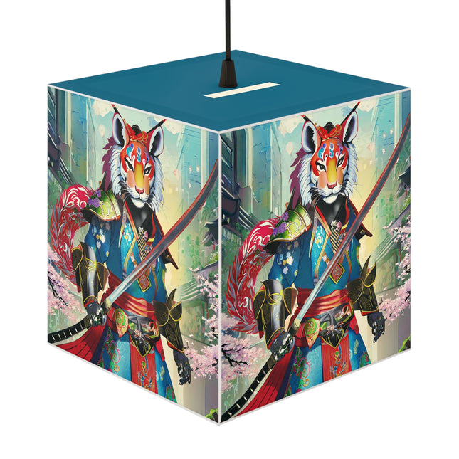 Cyberpunk Samurai Light Cube Lamp