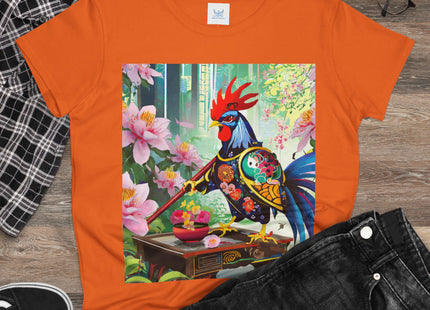 Cyberpunk Rooster Cotton Tee