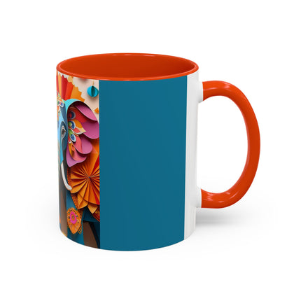 Elephant at an Autumn Festival Colorful Mugs (11oz, 15oz)