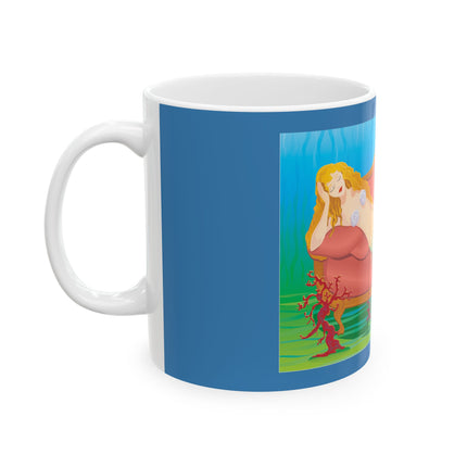 A Mermaid's Peaceful Refuge 11 oz Ceramic Mug