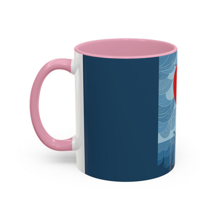 Siren of the Waves Colorful Mugs – Dramatic Sea Power & Bold Elegance